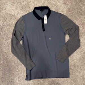 Express Blue and Gray Dress Shirt